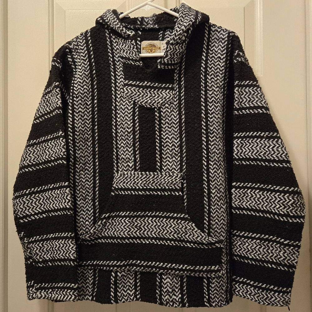 Earth Ragz Mexican Hoodie Baja Joe Size Small